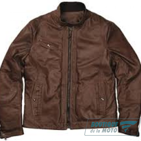 CHAQUETA CUERO MARRON-HL | La Boutique de la Moto